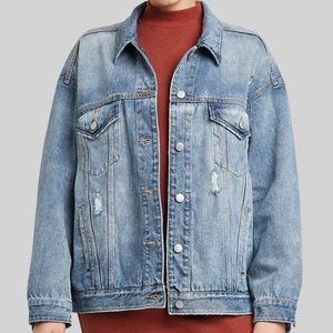 Target brand Wild Fable Distressed Denim Jacket